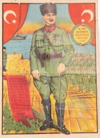 ATATÜRK AFİŞ 1942 - 58 x 41 cm.